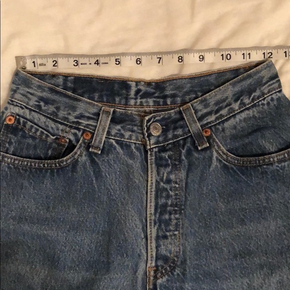 24” Medium Wash High Waisted 501 Levi Jeans - Picture 6 of 6